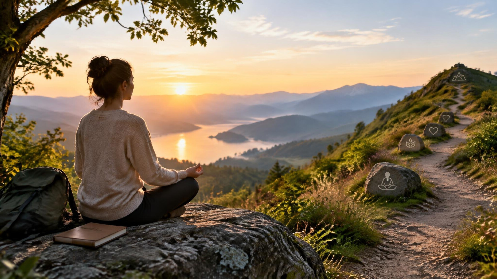 person reflecting on personal growth