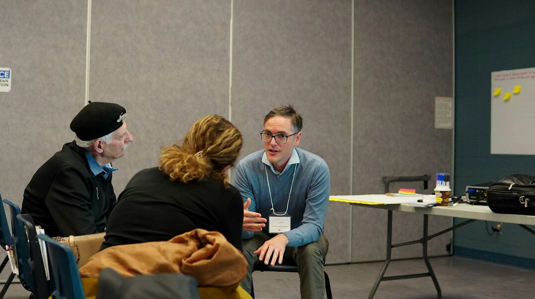 group discussion in workshop