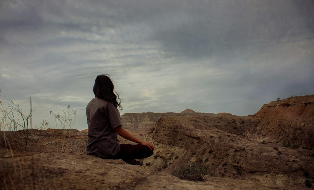 person reflecting on personal growth